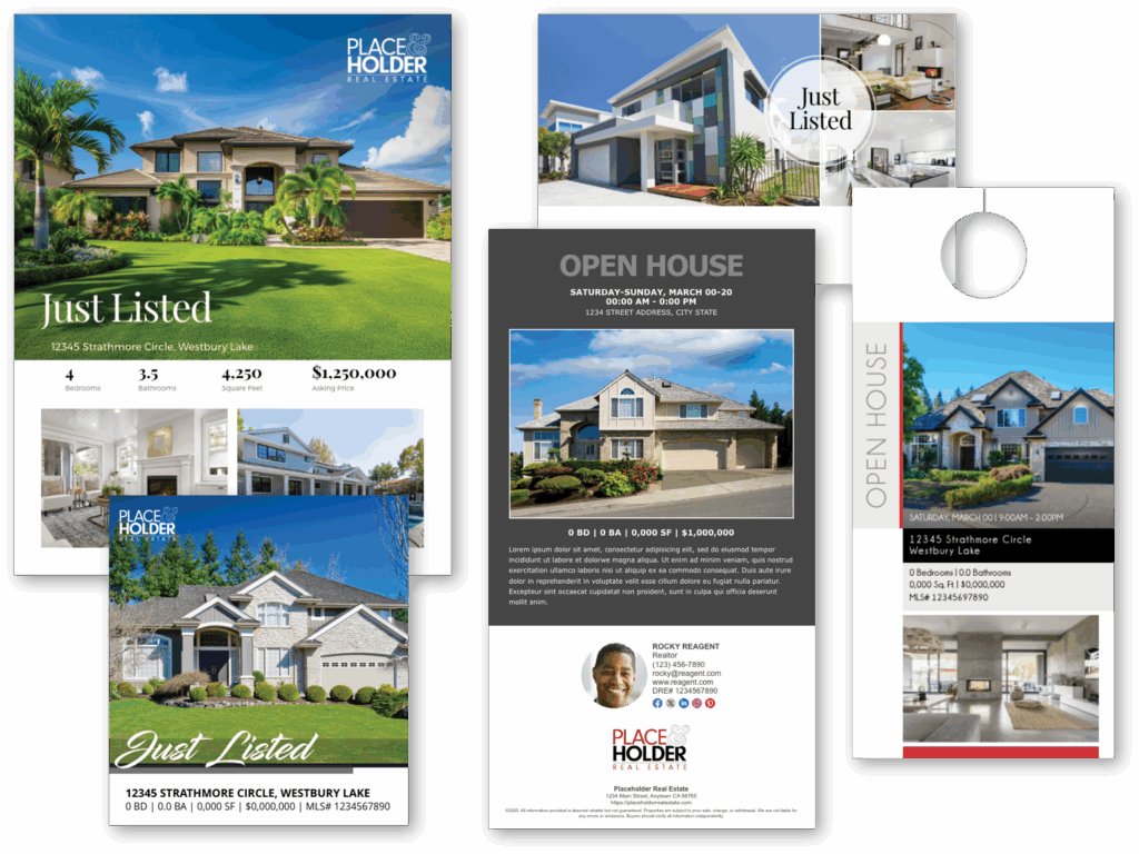 Wide range of property listing templates